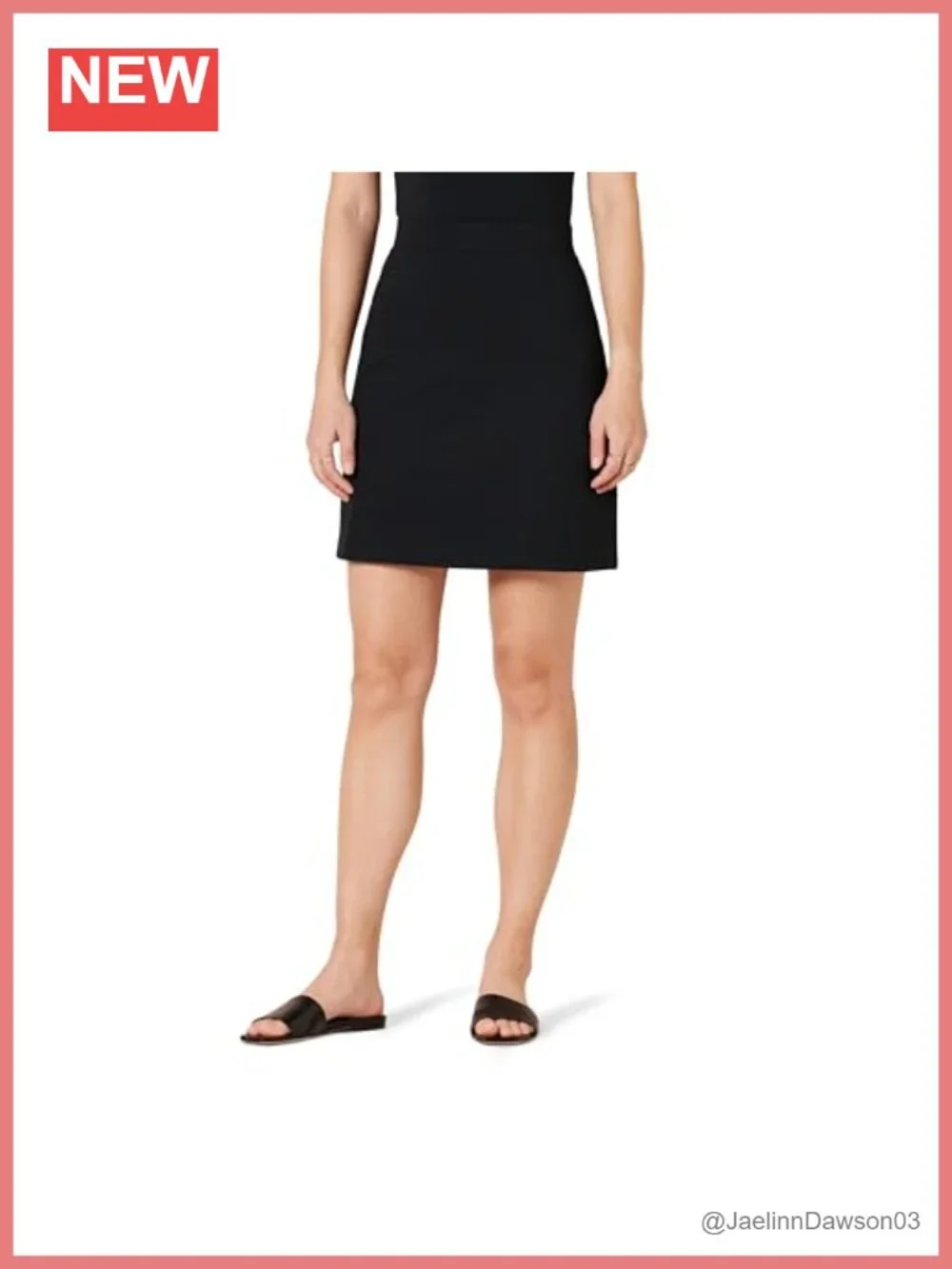 Women's Ponte Mini A-Line Skirt Pull-On High Rise Flared